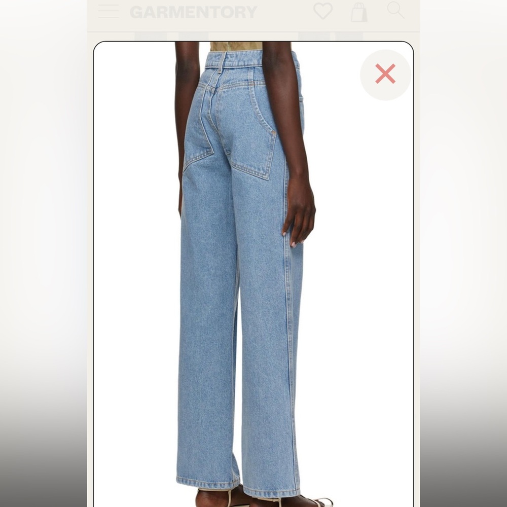 Eckhaus Latta Wide Leg Jeans SZ 25